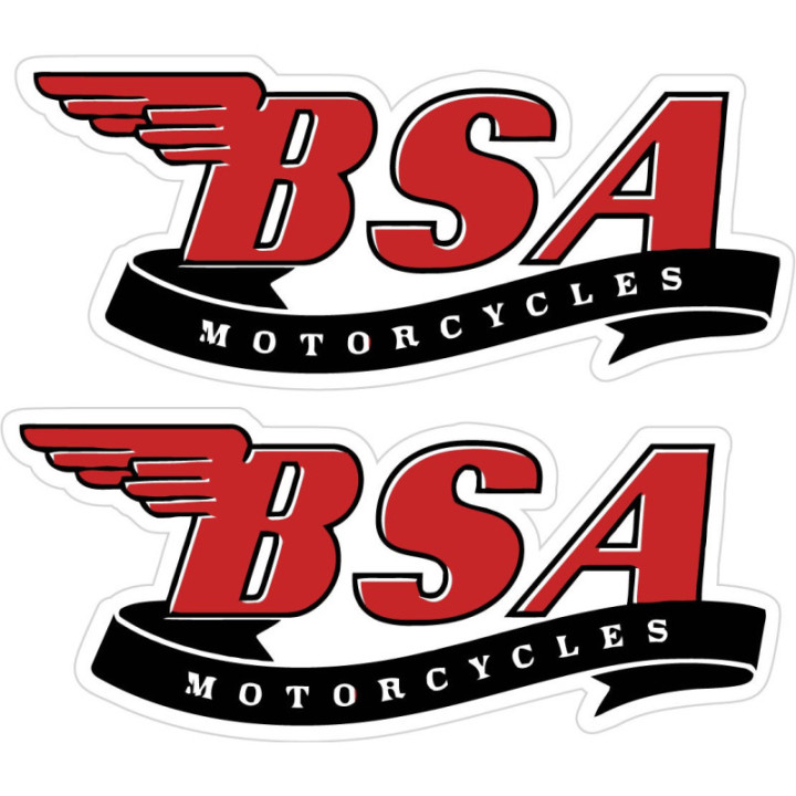 Bsa Motorcycles Logo Stickers Decals 2x - DecalsHouse
