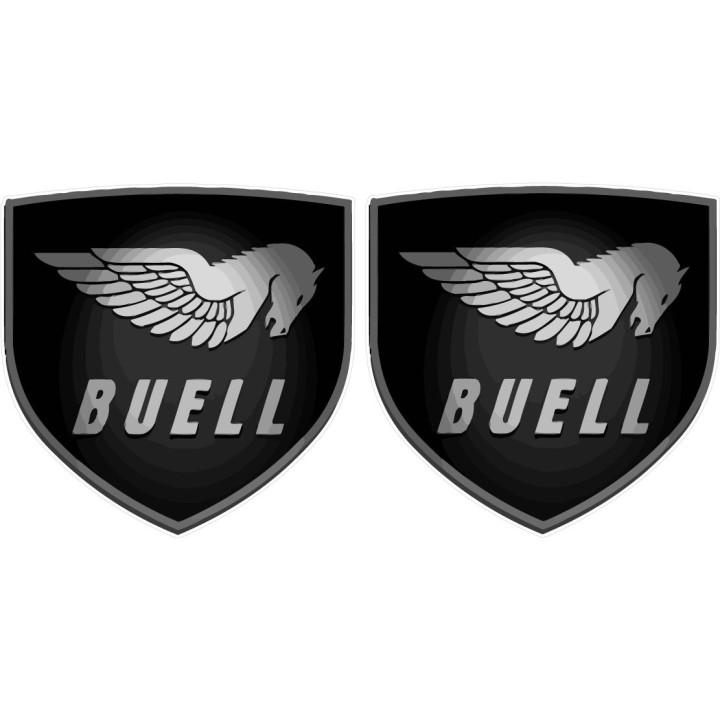 Buell Badge Stickers Decals 2x - DecalsHouse