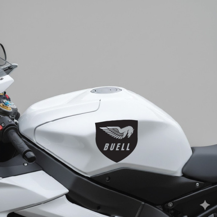 Buell Badge Style 2 Stickers Decals 2x - DecalsHouse