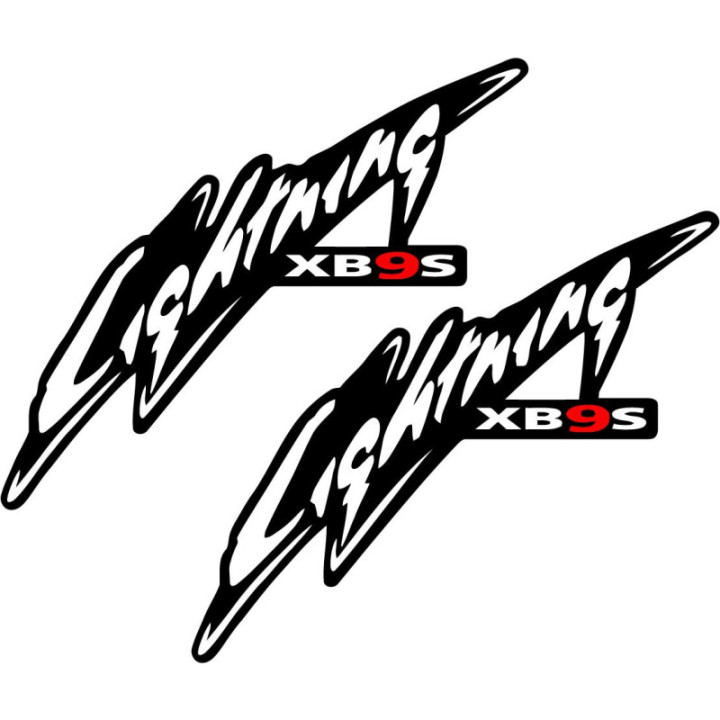 Buell Lightning Xb9s Black And Red Stickers Decals 2x - DecalsHouse