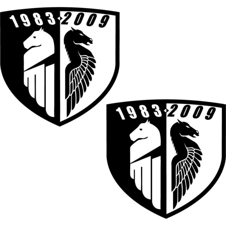 Buell Logo Badge Stickers Decals 2x - DecalsHouse