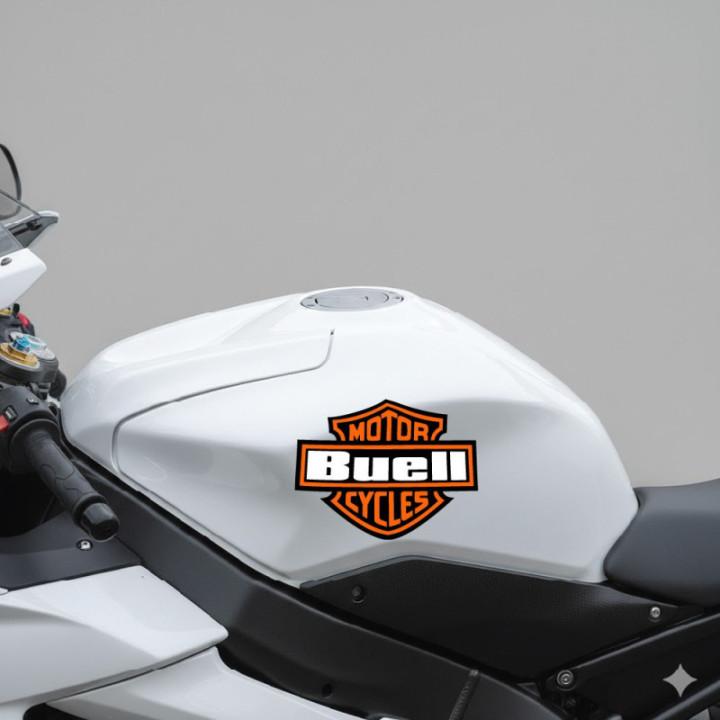 Buell Logo Harley Style Stickers Decals 2x - DecalsHouse