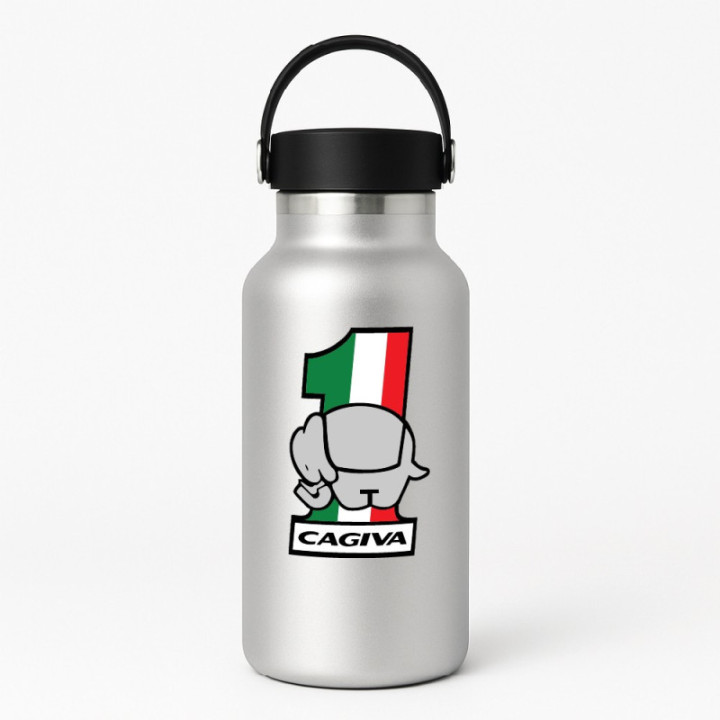 Cagiva Logo Number 1 Stickers Decals 2x - DecalsHouse