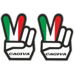 Cagiva Love Stickers Decals 2x - DecalsHouse
