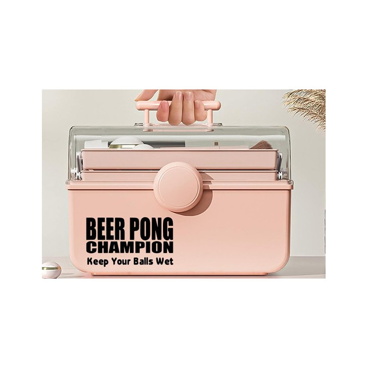 Beer Pong Champion Stickers – Keep Your Balls Wet (2-Pack)