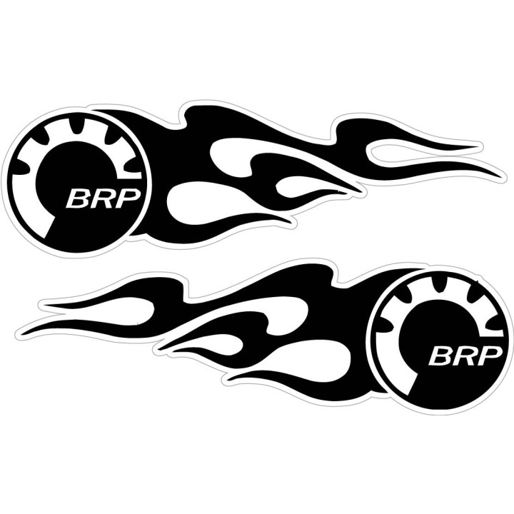 Can Am Brp Flame Stickers Decals 2x - DecalsHouse