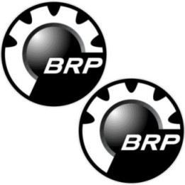 Can Am Brp Logo Round Style 2 Stickers Decals 2x - DecalsHouse
