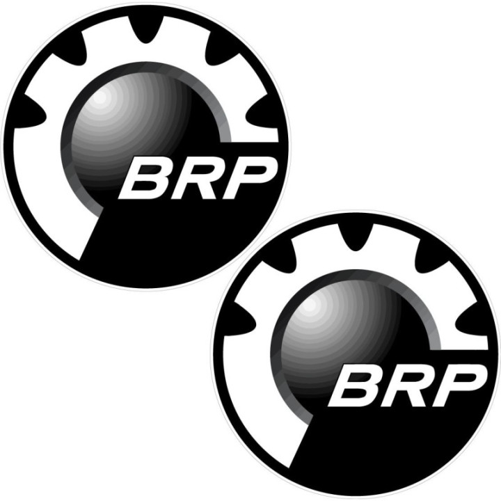 Can Am Brp Logo Round Style 2 Stickers Decals 2x - DecalsHouse
