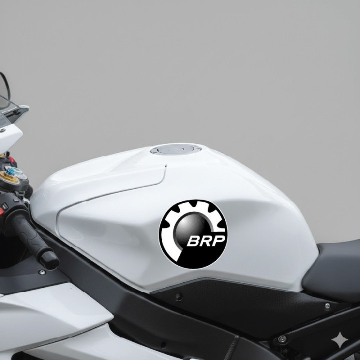 Can Am Brp Logo Round Style 2 Stickers Decals 2x - DecalsHouse