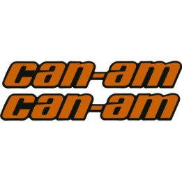 Can-Am Black Orange Stickers – Maverick Outlander ATV Decals (2-Pack)