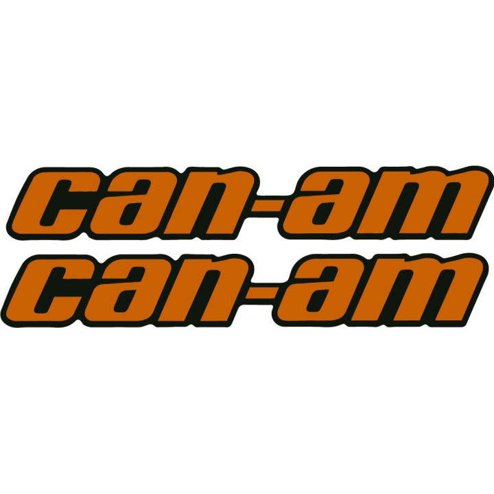 Can-Am Black Orange Stickers – Maverick Outlander ATV Decals (2-Pack)