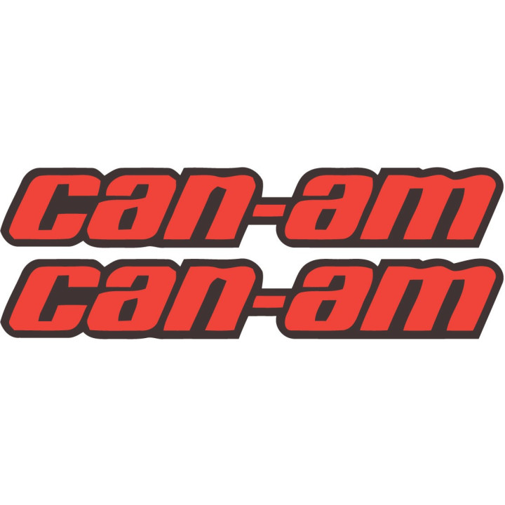 Can Am Lettering Style 3 Stickers Decals 2x - DecalsHouse