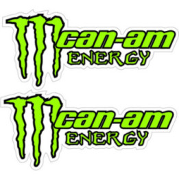 Can Am Monster Energy Stickers Decals 2x - DecalsHouse