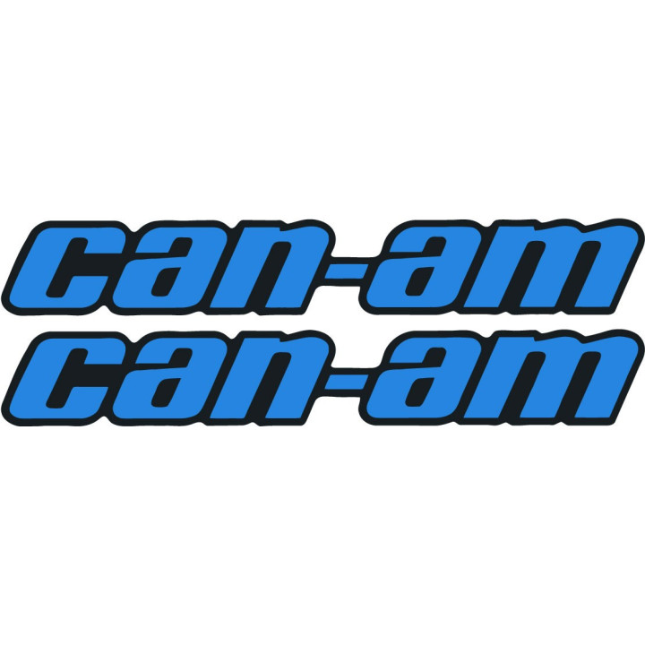 Can-Am Outlander Stickers – Black Blue ATV Panel Decals (2-Pack)