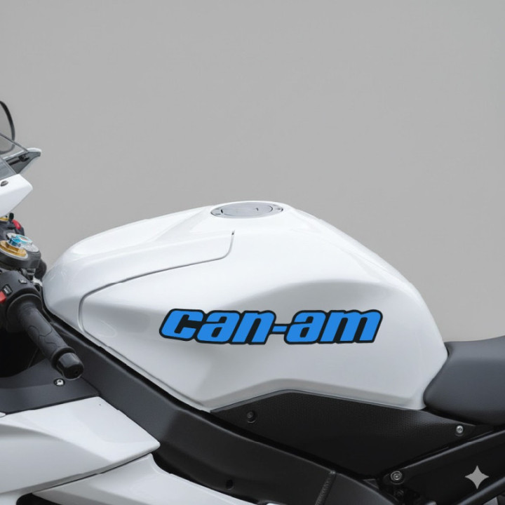 Can-Am Outlander Stickers – Black Blue ATV Panel Decals (2-Pack)