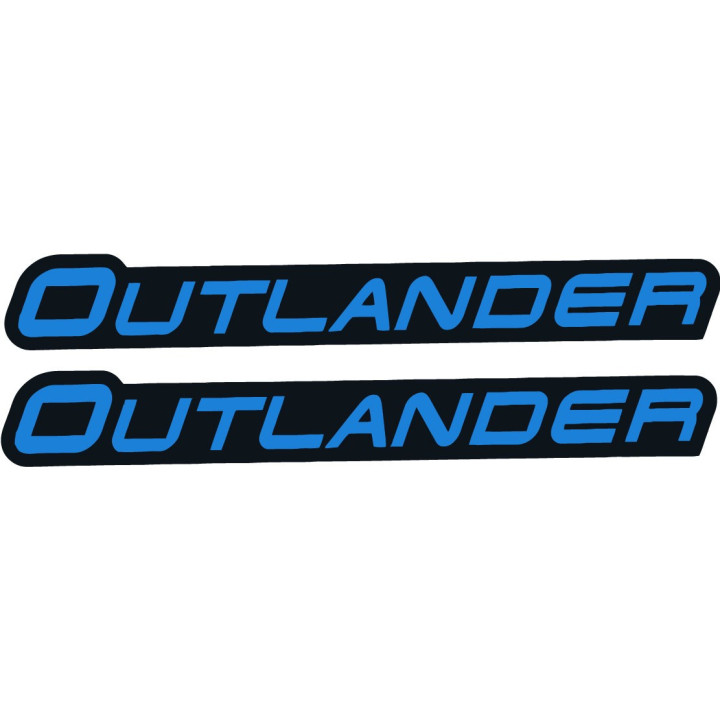 Can Am Outlander Black And Blue Stickers Decals 2x - DecalsHouse