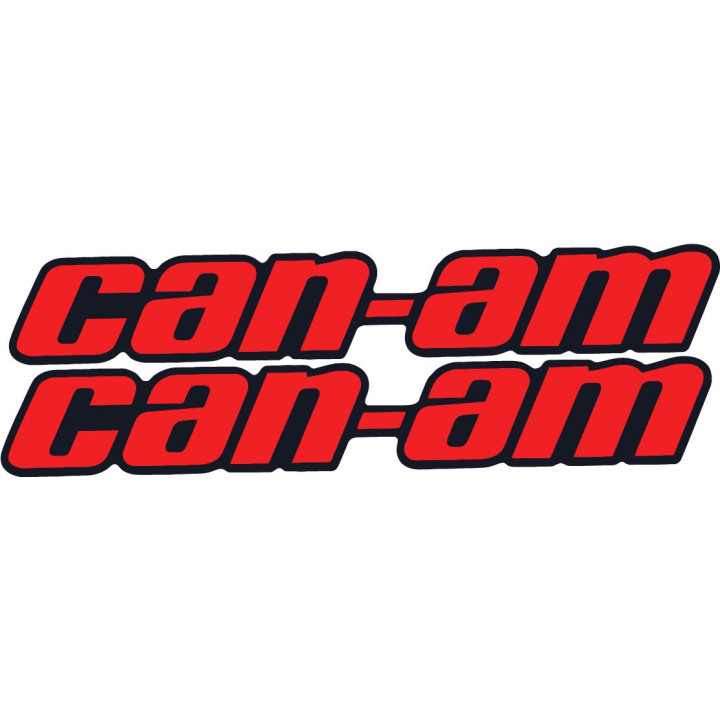 Can-Am Outlander Black Red Stickers – ATV Quad Decals (2-Pack)