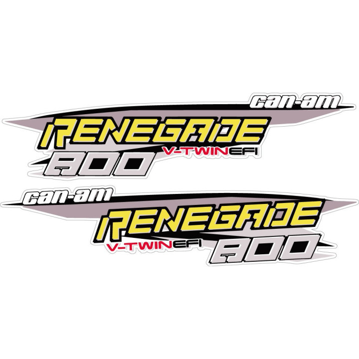 Can Am Renegade V Twin Efi Stickers Decals 2x - DecalsHouse