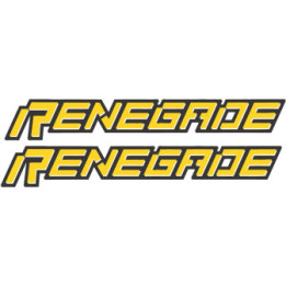 Can Am Renegade Yellow Stickers Decals 2x - DecalsHouse
