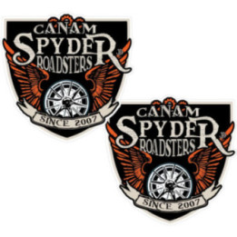 Can Am Spyder Roadster Badge Stickers Decals 2x - DecalsHouse