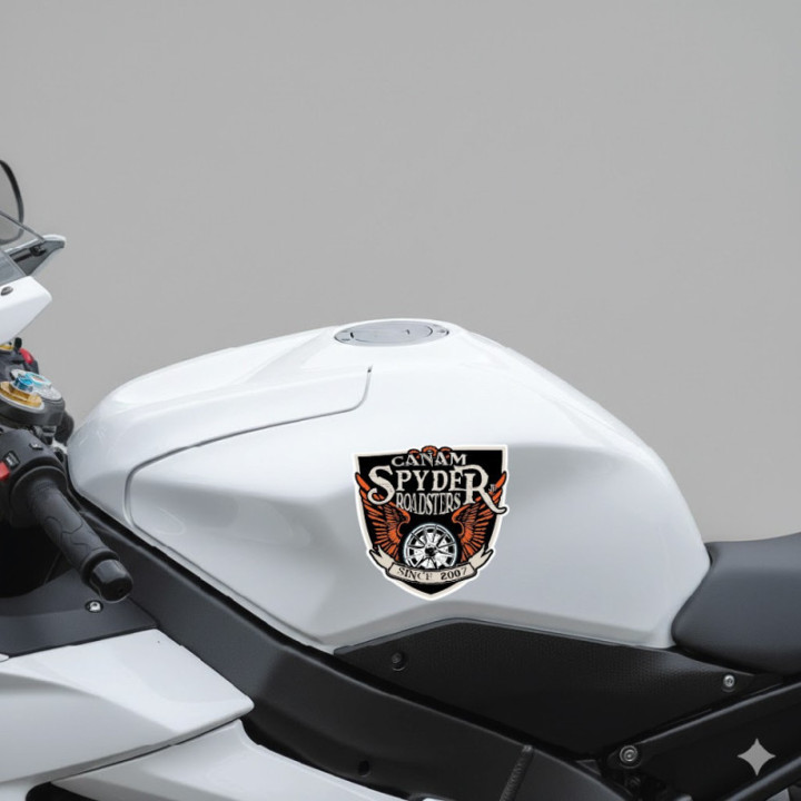 Can Am Spyder Roadster Badge Stickers Decals 2x - DecalsHouse