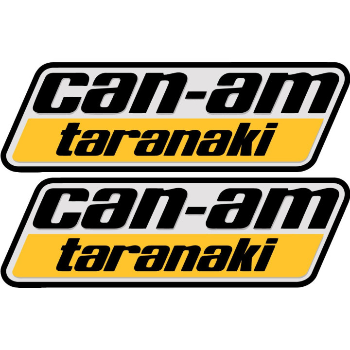Can Am Taranaki Logo Badge Stickers Decals 2x - DecalsHouse