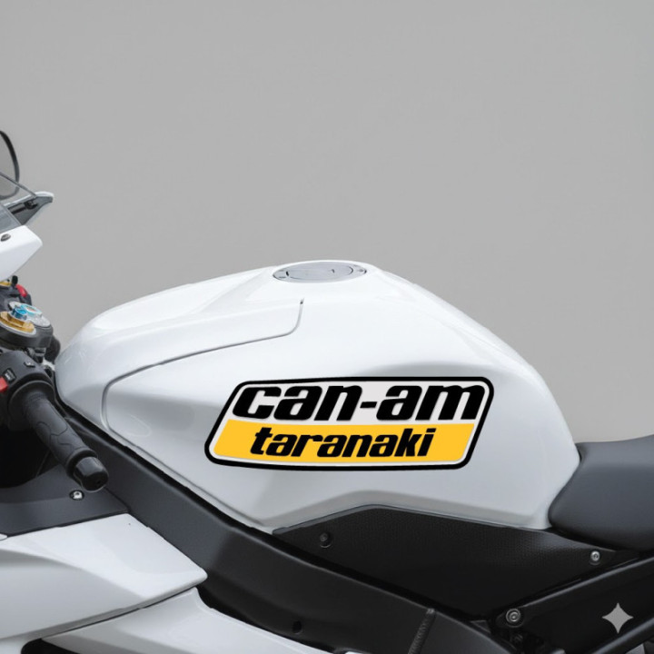 Can Am Taranaki Logo Badge Stickers Decals 2x - DecalsHouse