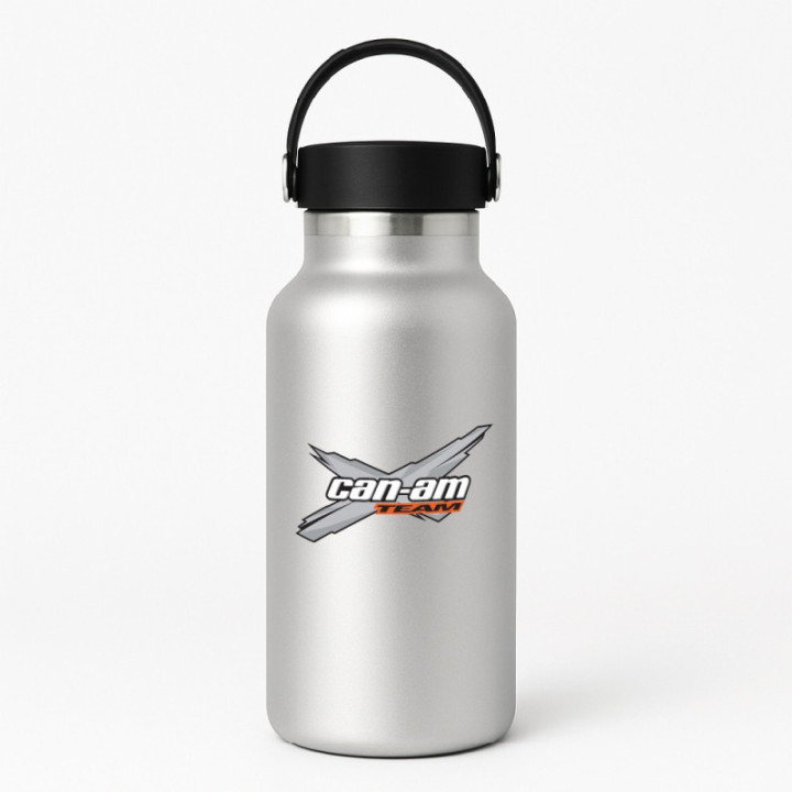Can Am Team Logo Grey Stickers Decals 2x - DecalsHouse