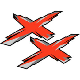 Can Am X Red Stickers Decals 2x - DecalsHouse