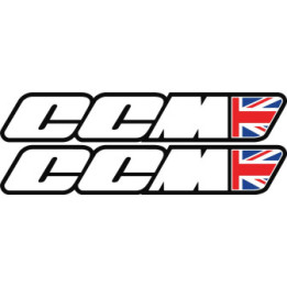 CCM Motorcycles Stickers – British Adventure Heritage Decals (2-Pack)