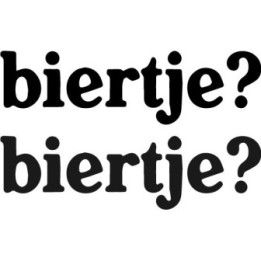 Biertje? Stickers – Funny Dutch Beer Decals (2-Pack)