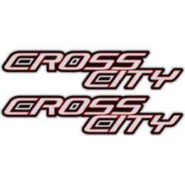 Derbi Cross City Red Stickers Decals 2x - DecalsHouse