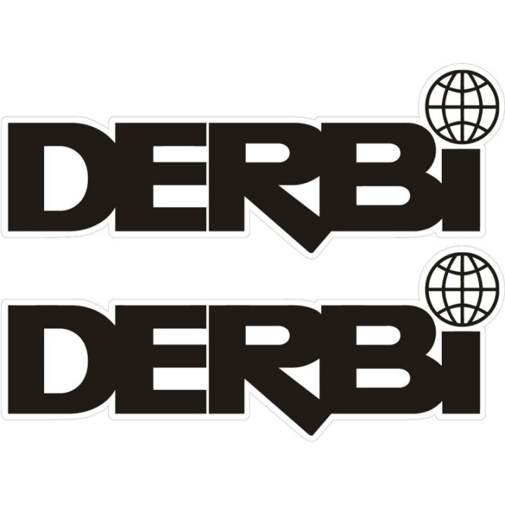 Derbi Logo Style 3 Stickers – Senda GPR Motorcycle Decals (2-Pack)