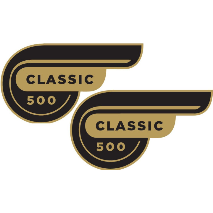 Enfield 500s Continental Stickers Decals 2x - DecalsHouse