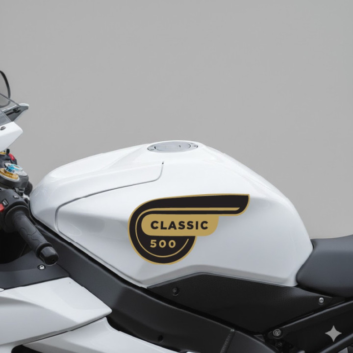 Enfield 500s Continental Stickers Decals 2x - DecalsHouse