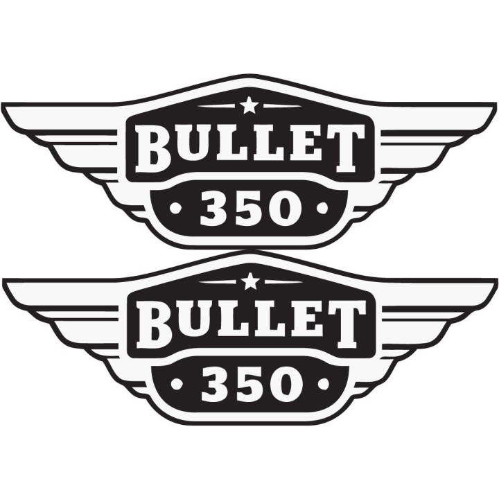 Enfield Bullet 350 Stickers Decals 2x - DecalsHouse