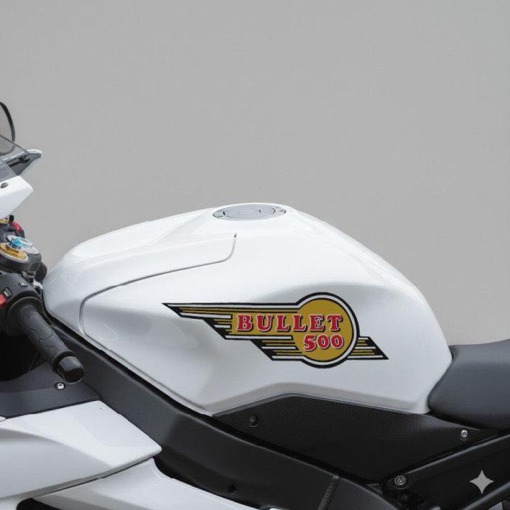 Enfield Bullet 500 Style 2 Stickers Decals 2x - DecalsHouse
