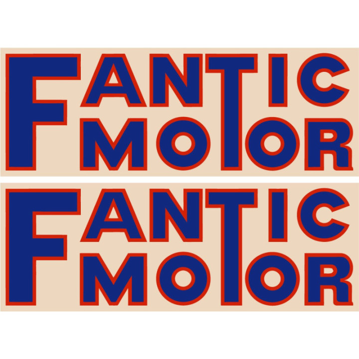 Fantic Logo Motor Stickers Decals 2x - DecalsHouse