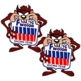 Fantic Logo Taz Style 2 Stickers Decals 2x - DecalsHouse