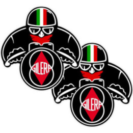 Gilera Biker Cafe Racer Stickers Decals 2x - DecalsHouse