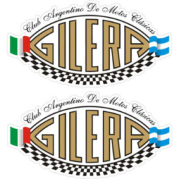 Gilera Logo Style 5 Stickers Decals 2x - DecalsHouse