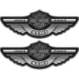 Harley Davidson Logo Emblem Stickers Decals 2x - DecalsHouse