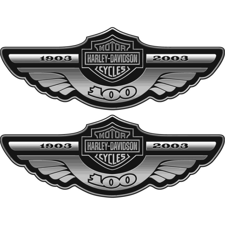 Harley Davidson Logo Emblem Stickers Decals 2x - DecalsHouse