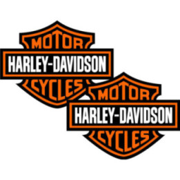 Harley-Davidson Logo Stickers – Cruiser Motorcycle Decals (2-Pack)