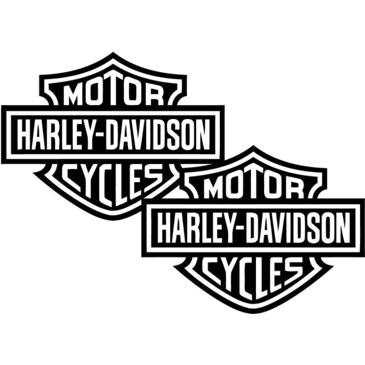 Harley-Davidson Stickers – Style 2 Softail Sportster Cruiser Decals (2-Pack)