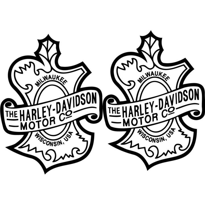 Harley Davidson Logo Style 6 Stickers Decals 2x - DecalsHouse