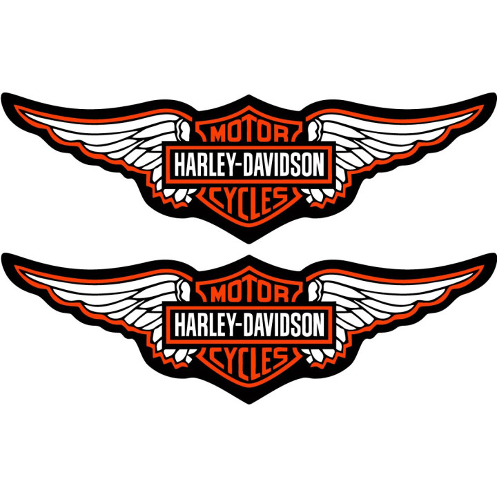 Harley-Davidson Wings Stickers – Sportster Softail Decals (2-Pack)