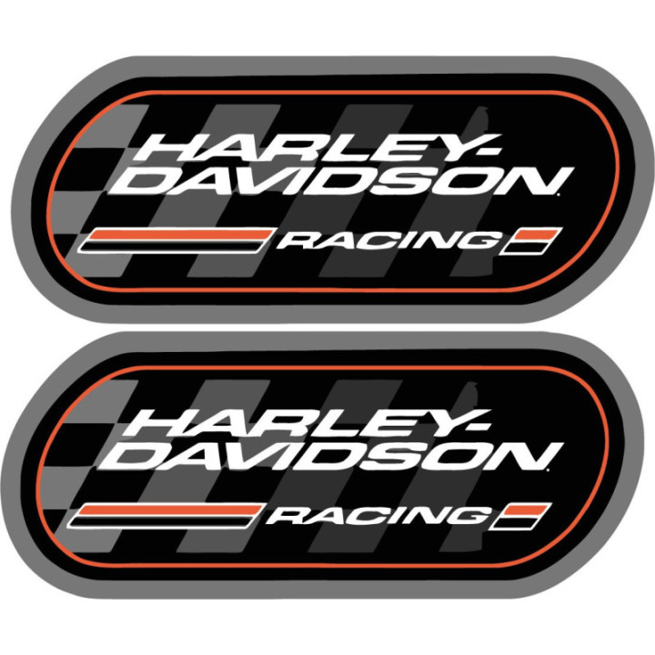 Harley-Davidson Racing Badge Stickers - H-D Decals (2-Pack)