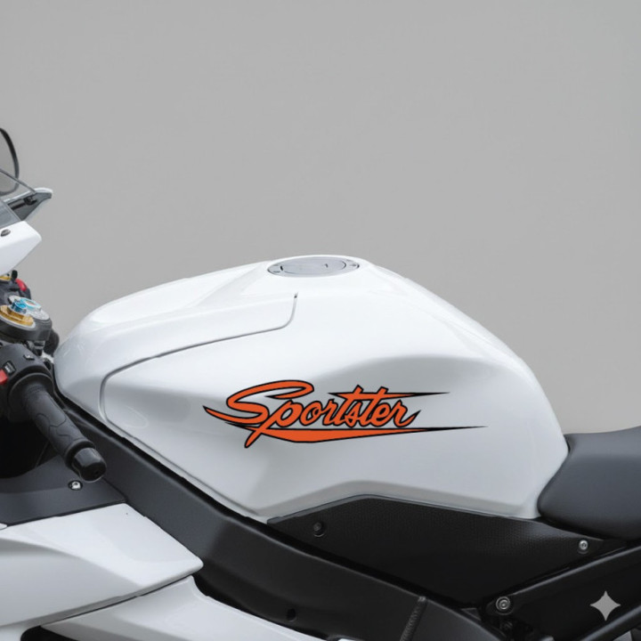 Harley-Davidson Sportster Stickers – Iron 883 1200 Custom Decals (2-Pack)