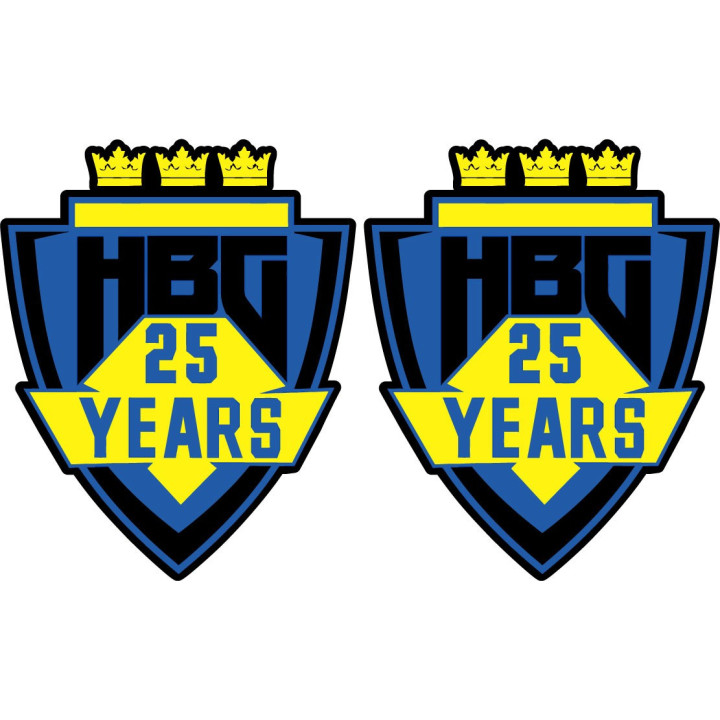 Husaberg 25 Years Anniversary Stickers – Enduro Decals (2-Pack)